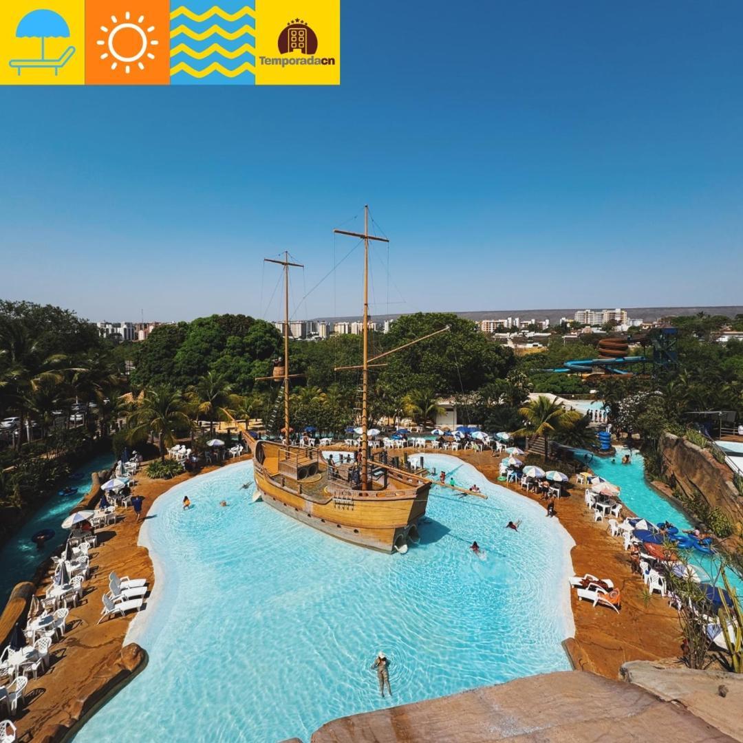 Piazza Com Acesso Ao Acqua Park Aparthotel Caldas Novas Exterior foto